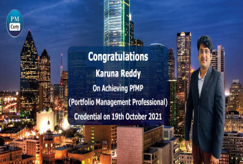 Congratulations Karuna on Achieving PfMP..!